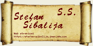 Stefan Šibalija vizit kartica